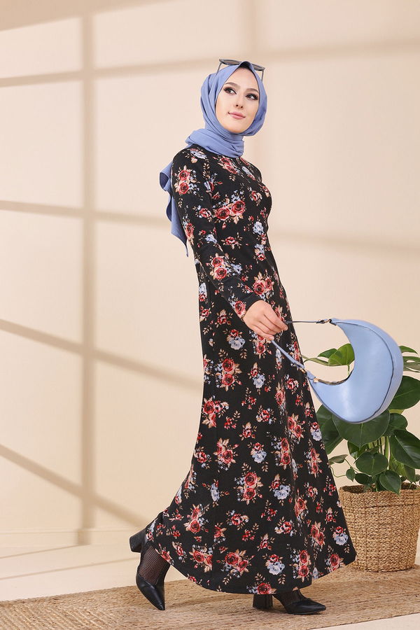 8663 ELBISE Kırmızı - 8663 Kırmızı