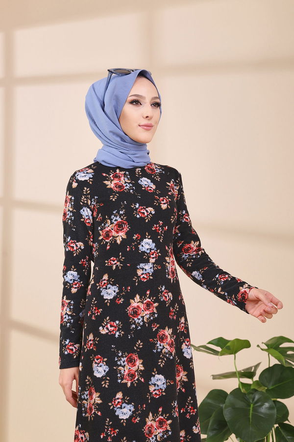 8663 ELBISE Kırmızı - 8663 Kırmızı