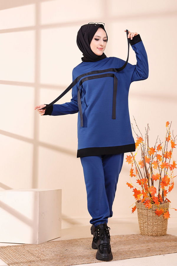 TUNIK PANTOLON Mavi - 3375 MAVİ
