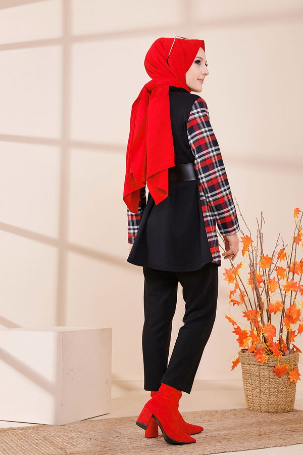 3418 TUNIK Kırmızı - 3418 Kırmızı