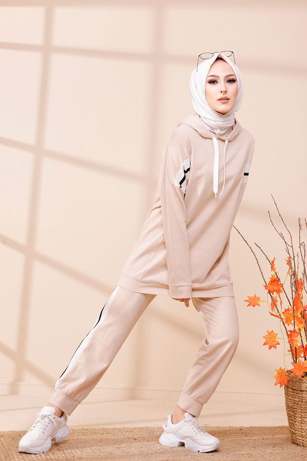TUNIK PANTOLON Bej - 3094 BEJ