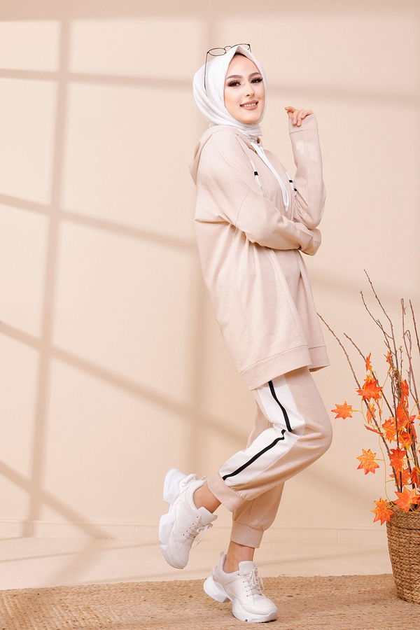 TUNIK PANTOLON Bej - 3094 BEJ
