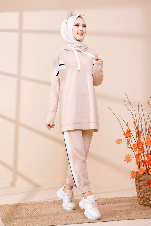 TUNIK PANTOLON Bej - 3094 BEJ