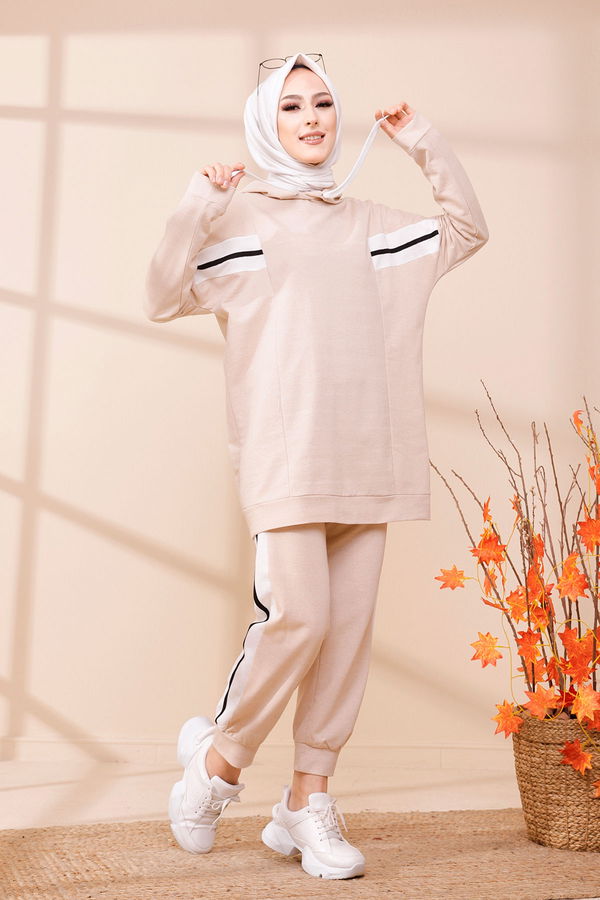 TUNIK PANTOLON Bej - 3094 BEJ