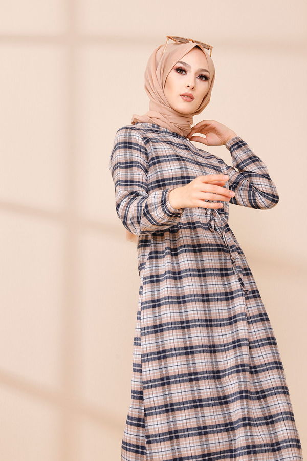 EKOSE ELBISE Lacivert - 3297 LACİVERT