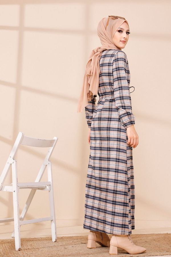 EKOSE ELBISE Lacivert - 3297 LACİVERT