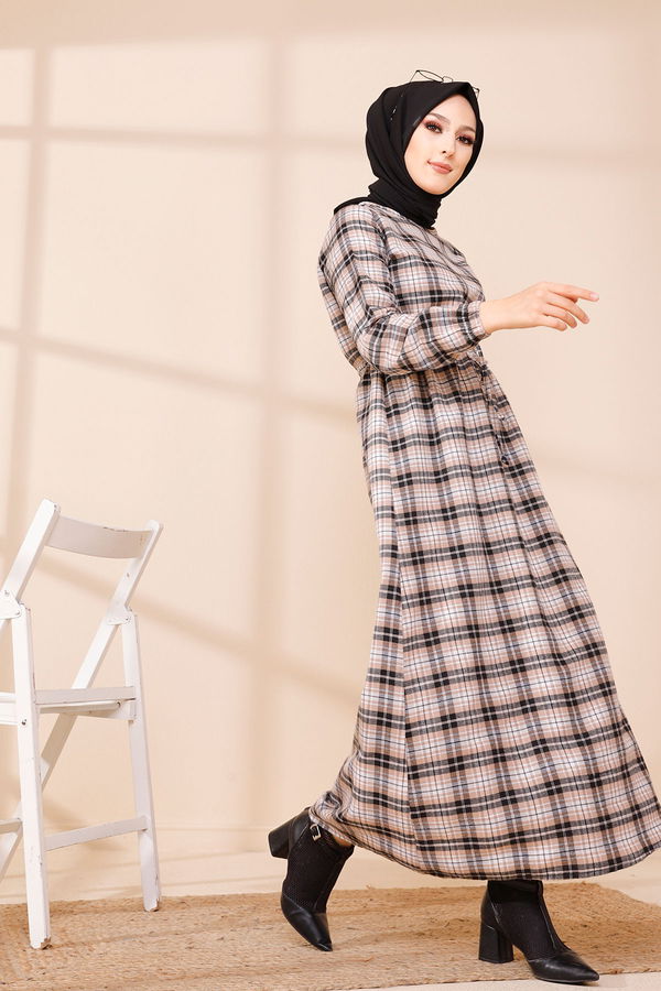 EKOSE ELBISE Lila - 3297 LİLA