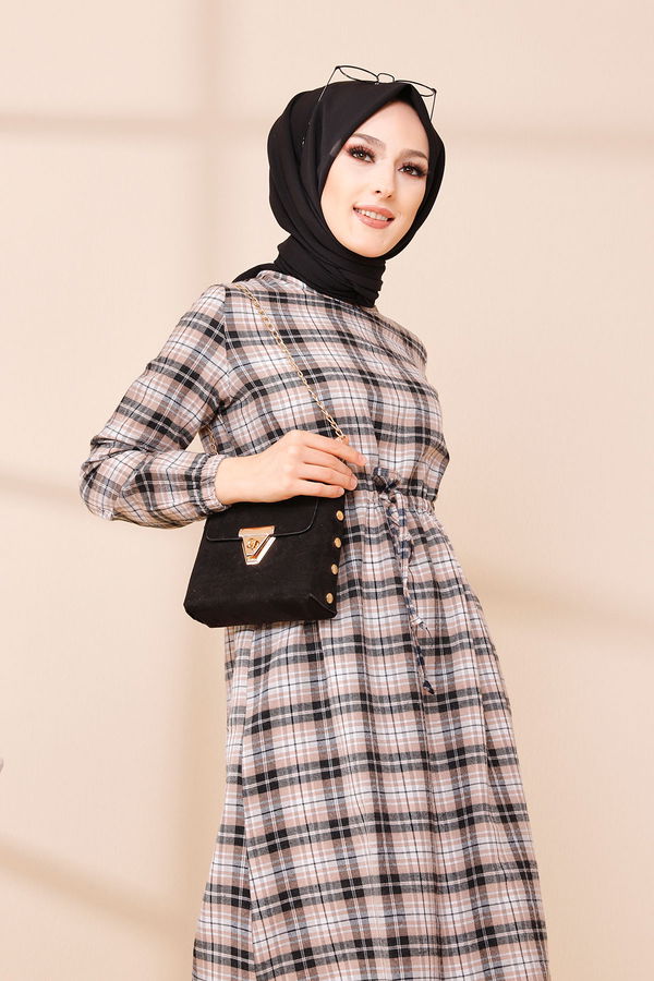 EKOSE ELBISE Lila - 3297 LİLA