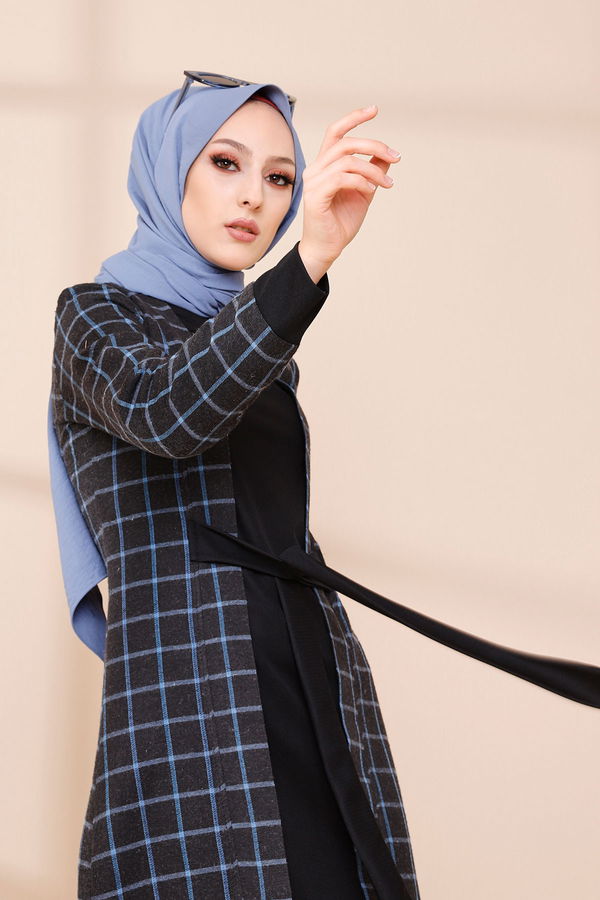 9093 ELBİSE Mavi - 9093