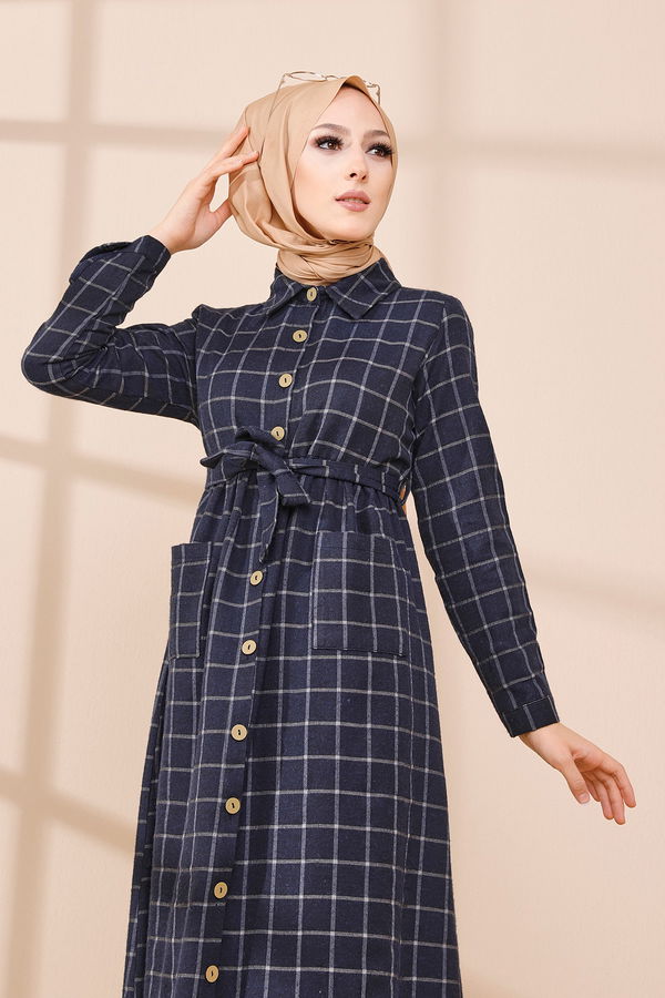 Elbise Lacivert - 3301 LACİVERT
