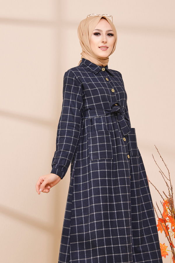Elbise Lacivert - 3301 LACİVERT