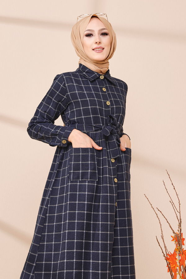 Elbise Lacivert - 3301 LACİVERT