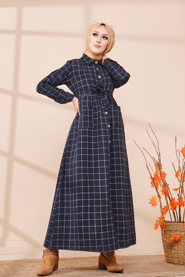 Elbise Lacivert - 3301 LACİVERT
