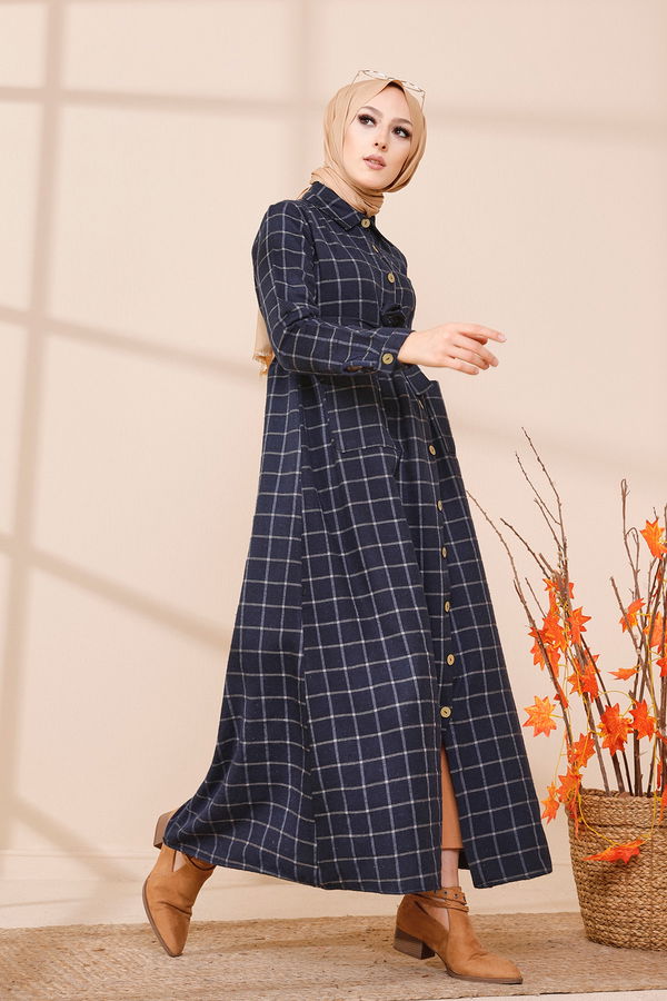 Elbise Lacivert - 3301 LACİVERT