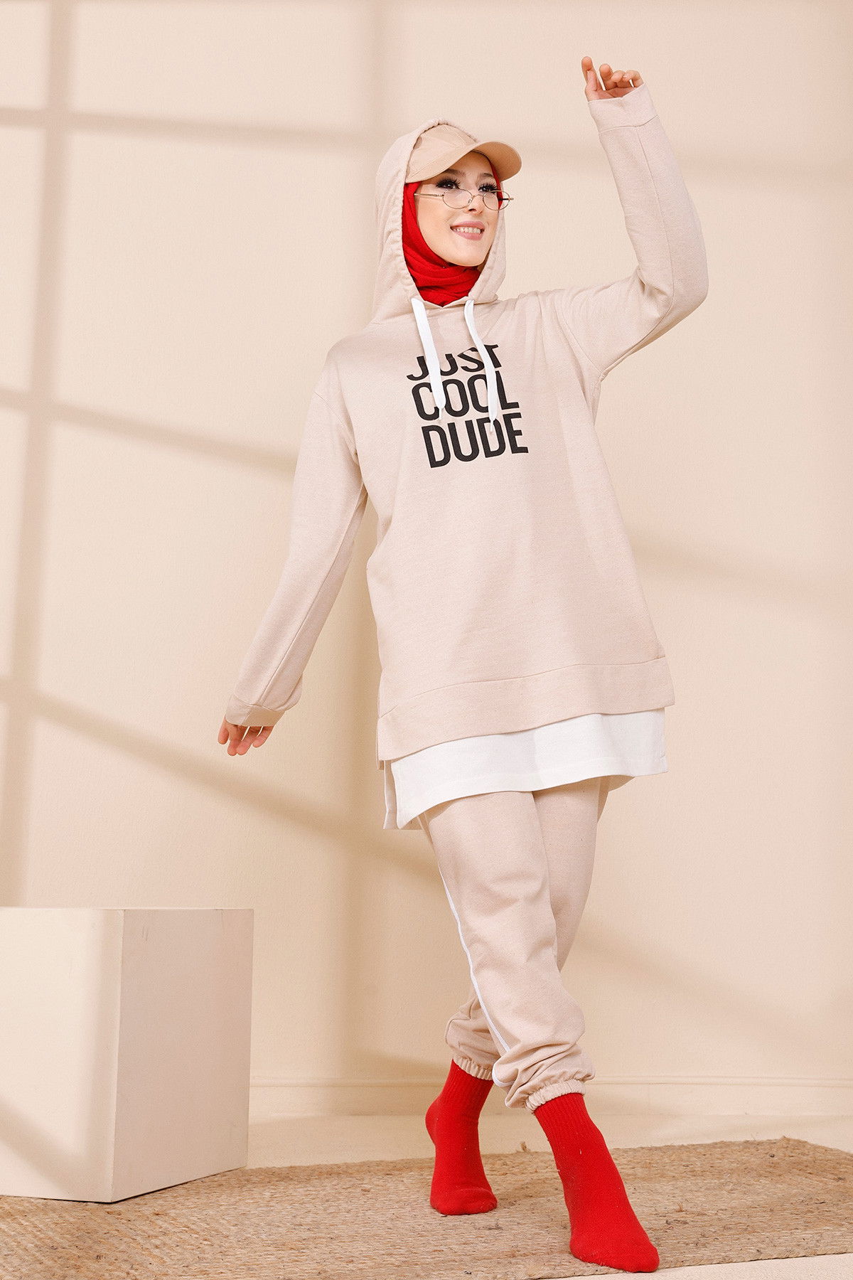 TUNIK PANTOLON Bej - 3413 BEJ