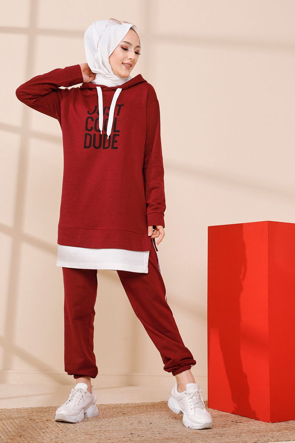 TUNIK PANTOLON Bordo - 3413 BORDO