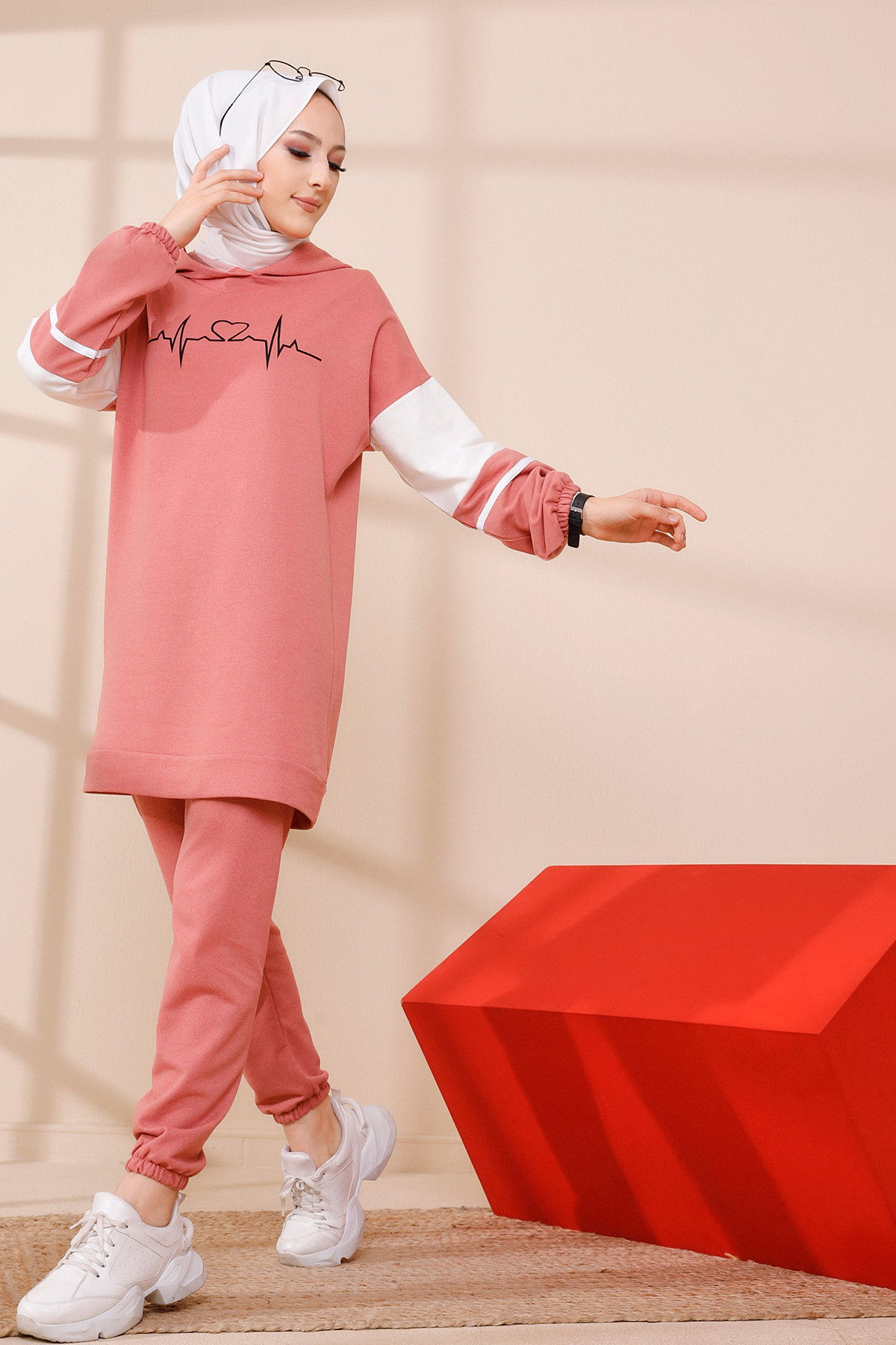 Tunık Pantolon Pembe - 3473