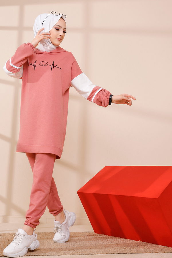 Tunık Pantolon Pembe - 3473