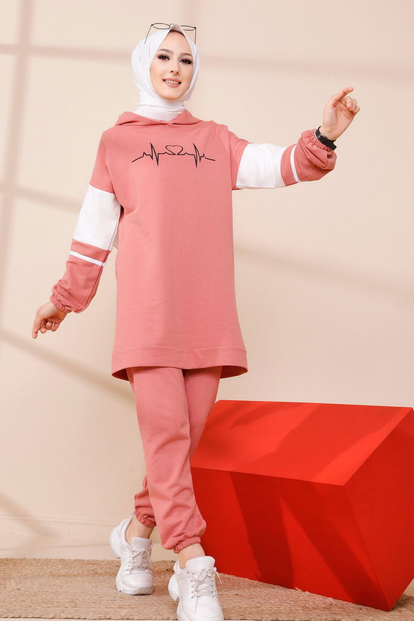 Tunık Pantolon Pembe - 3473