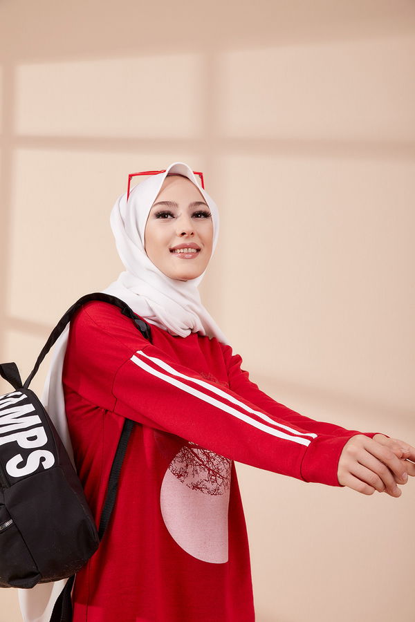 TUNIK PANTOLON Kırmızı - 4139