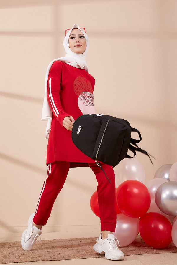 TUNIK PANTOLON Kırmızı - 4139