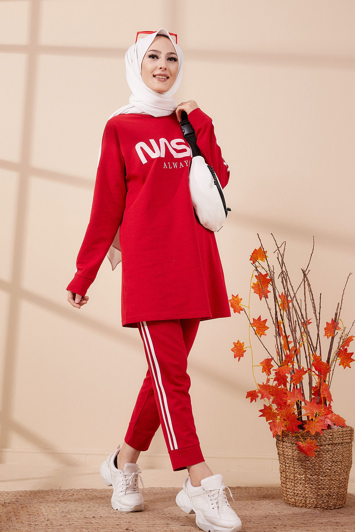 TUNIK PANTOLON Kırmızı - 4141
