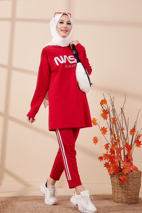 TUNIK PANTOLON Kırmızı - 4141