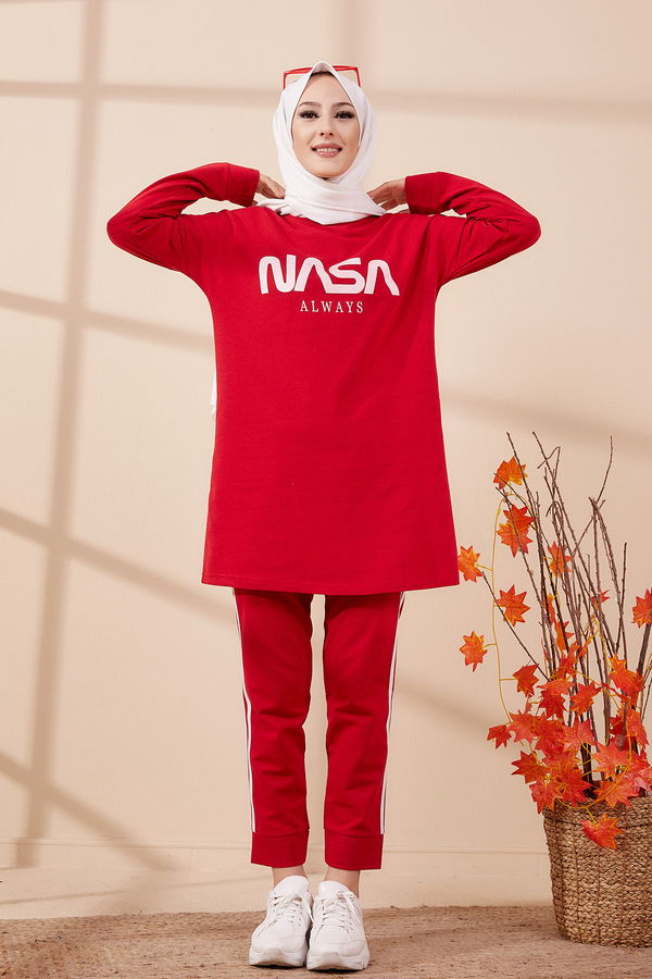 TUNIK PANTOLON Kırmızı - 4141