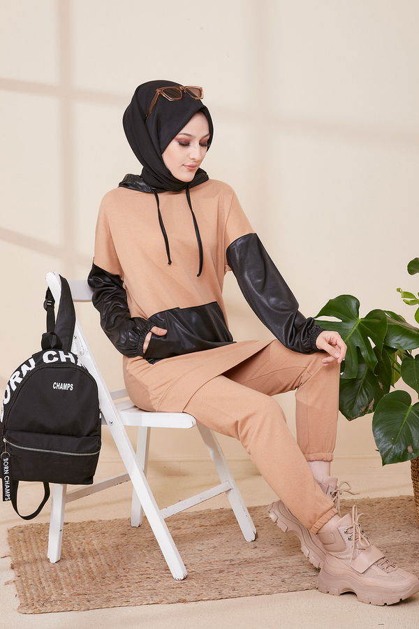 Tunık Pantolon Taba - 3472 TABA