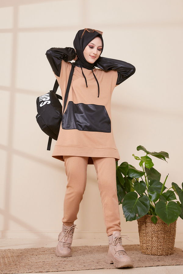 Tunık Pantolon Taba - 3472 TABA