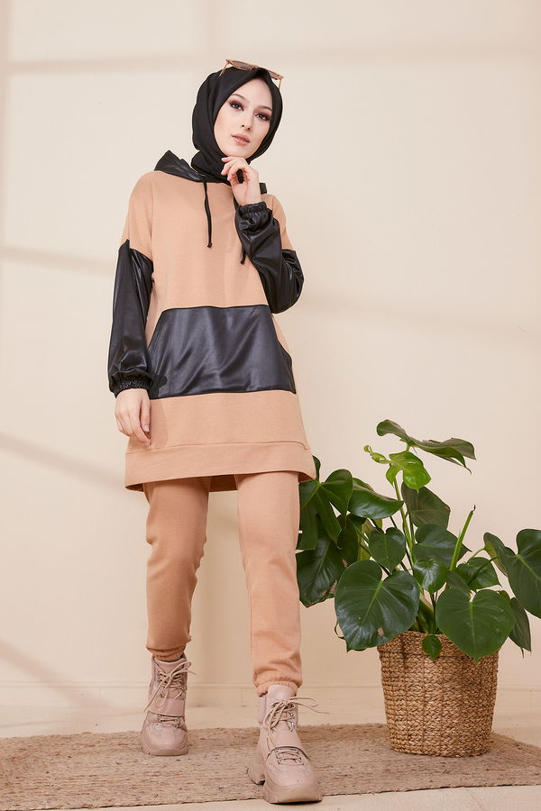 Tunık Pantolon Taba - 3472 TABA