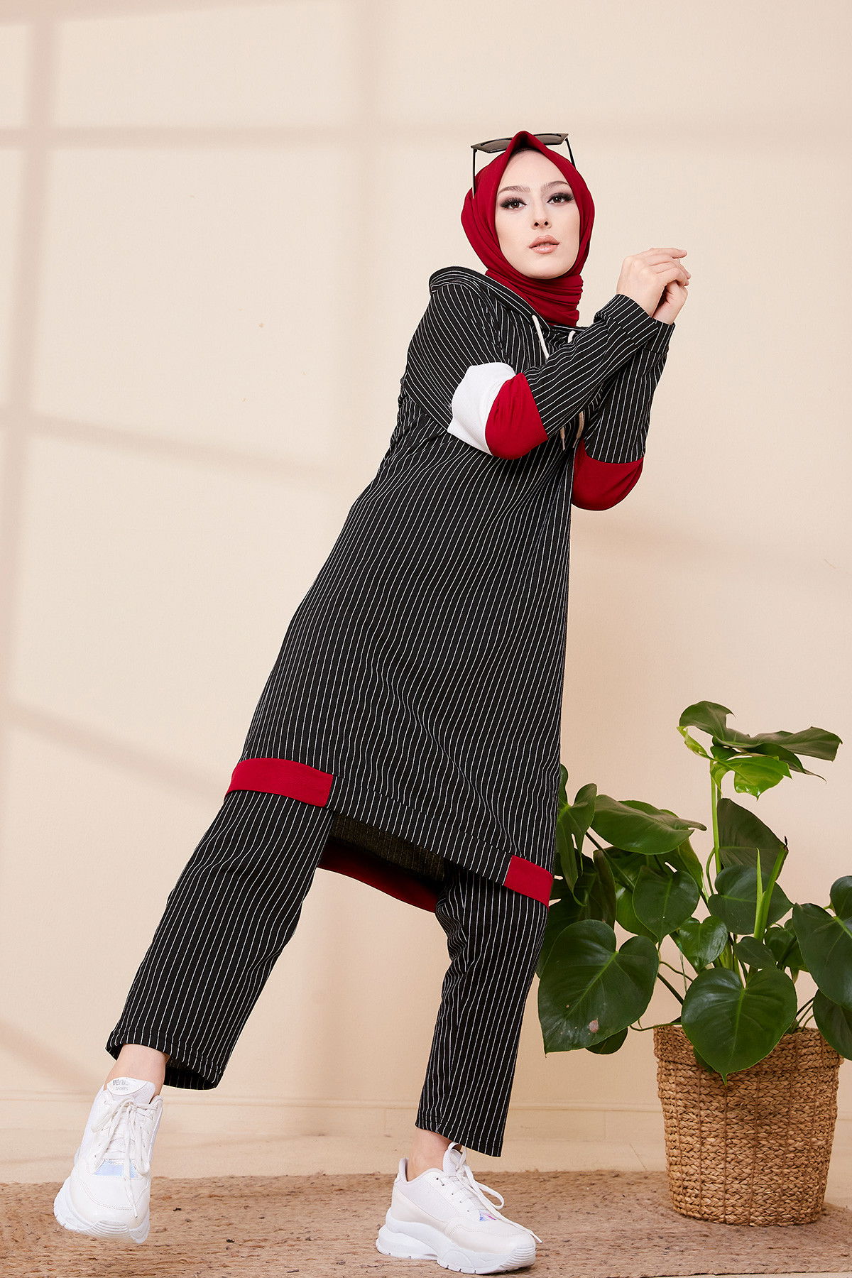 TUNIK PANTOLON Bordo - 3486