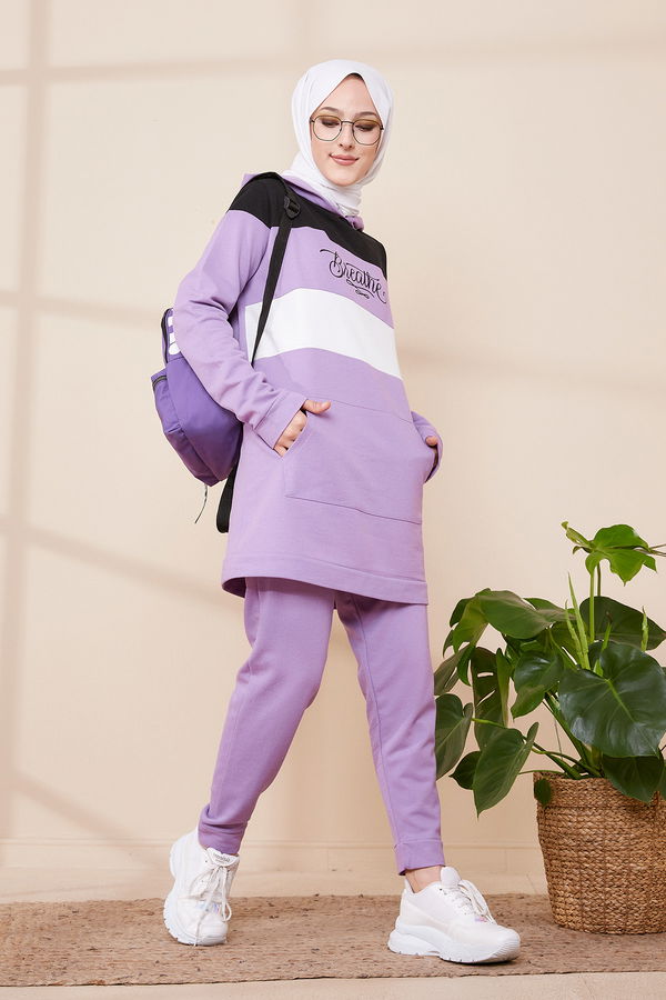 TUNIK PANTOLON Lila - 2813 LİLA