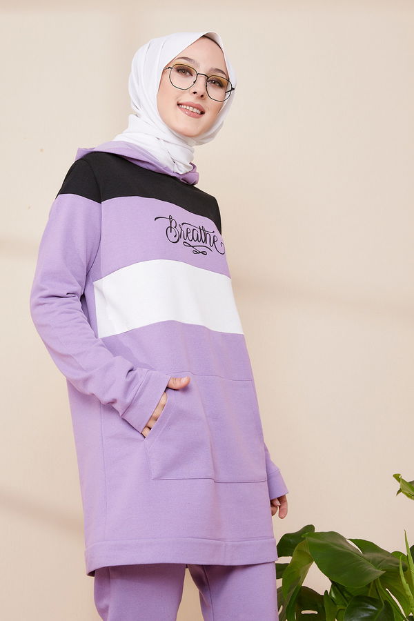 TUNIK PANTOLON Lila - 2813 LİLA