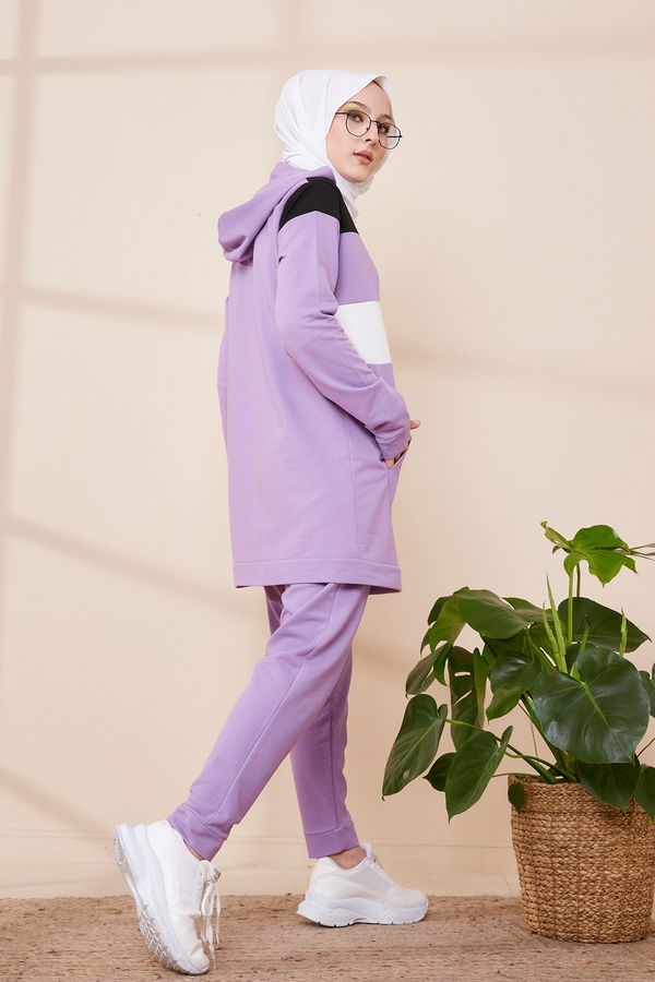 TUNIK PANTOLON Lila - 2813 LİLA
