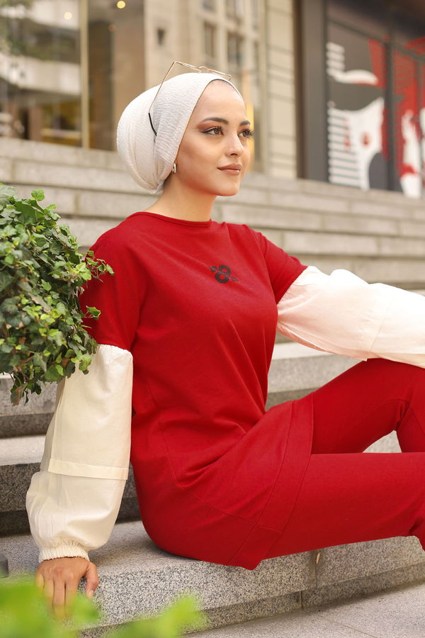 TUNIK PANTOLON Bordo - 3087