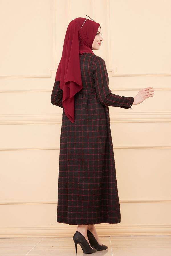 Elbise Bordo - 3301 BORDO