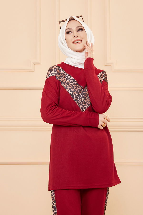 TUNIK PANTOLON Bordo - 6997 BORDO
