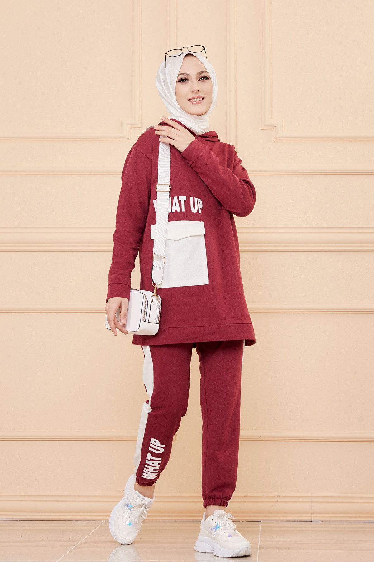 TUNIK PANTOLON Bordo - 3474 BORDO