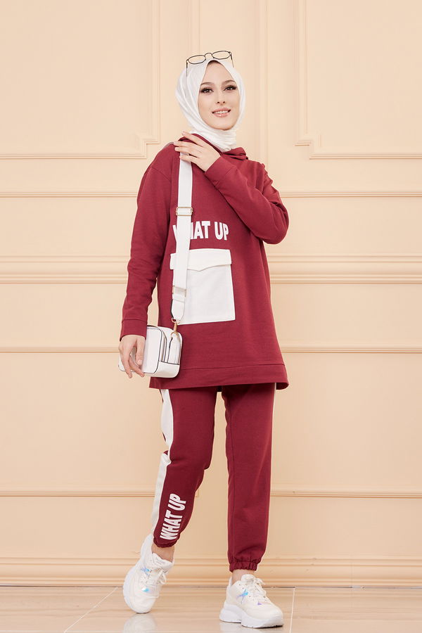 TUNIK PANTOLON Bordo - 3474 BORDO