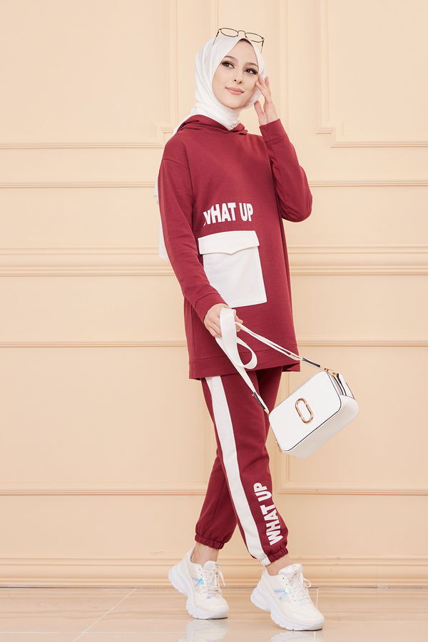 TUNIK PANTOLON Bordo - 3474 BORDO