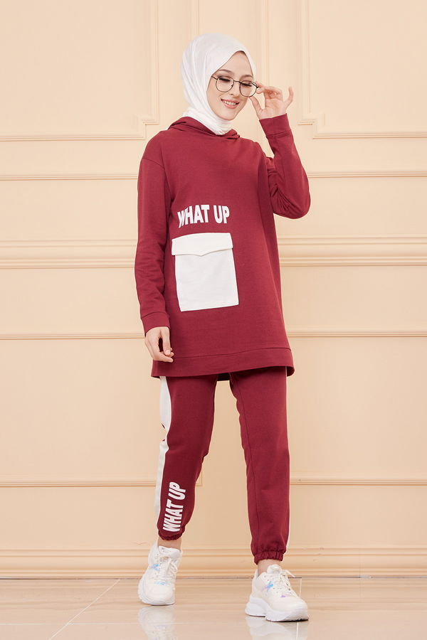 TUNIK PANTOLON Bordo - 3474 BORDO