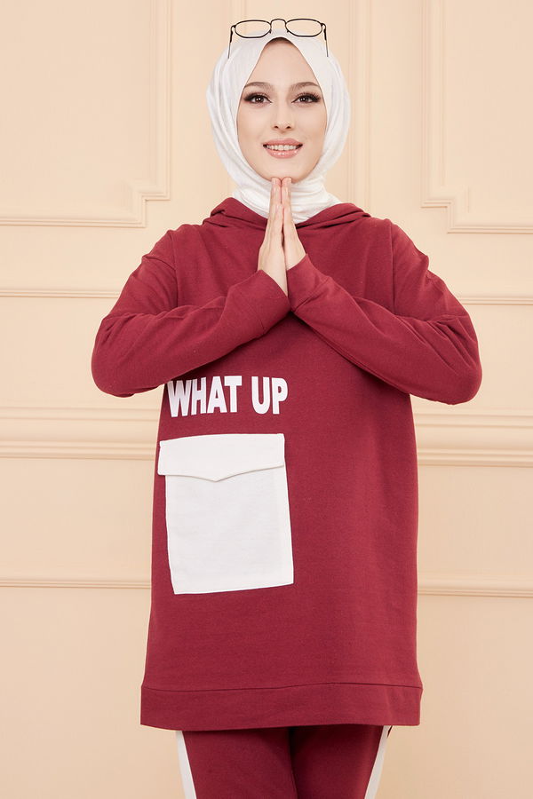 TUNIK PANTOLON Bordo - 3474 BORDO