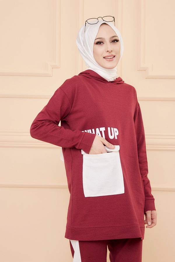 TUNIK PANTOLON Bordo - 3474 BORDO