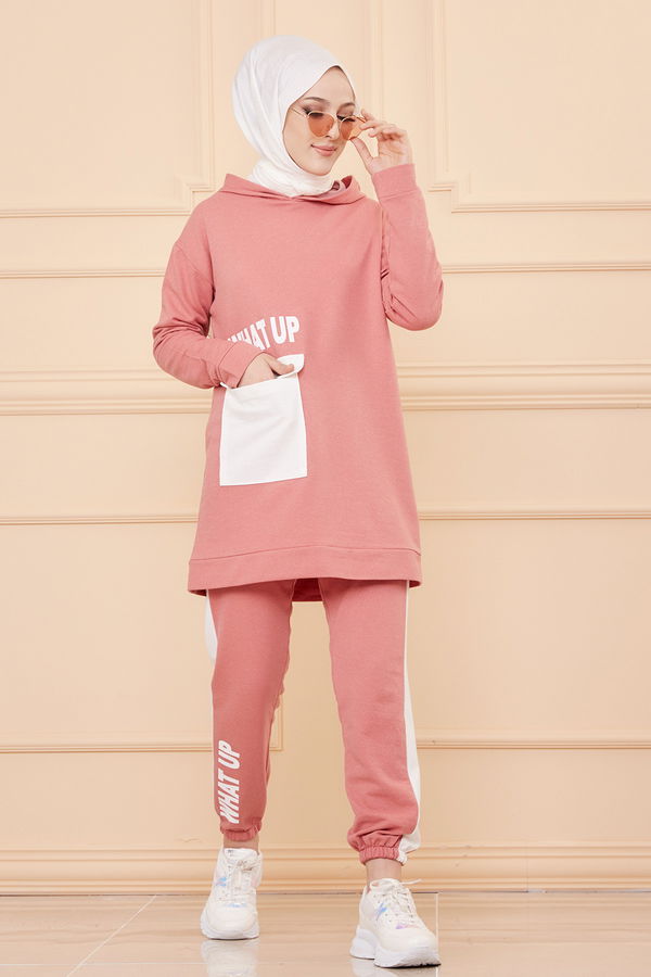 TUNIK PANTOLON Pembe - 3474 PEMBE