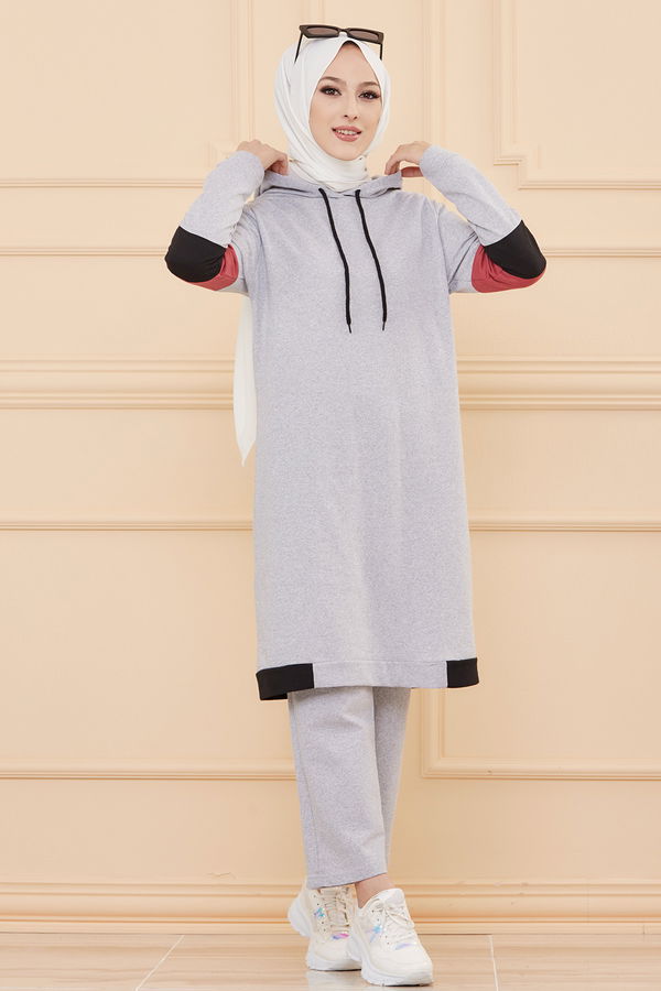 TUNIK PANTOLON Gri - 4136