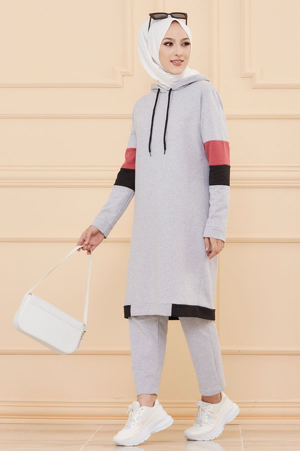 TUNIK PANTOLON Gri - 4136