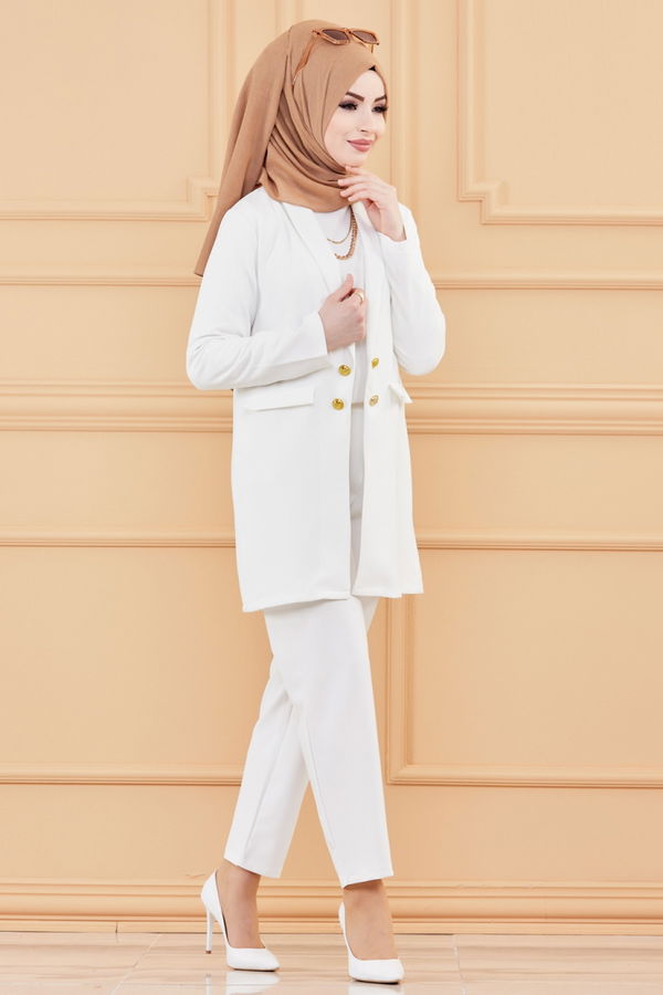 CEKET PANTOLON Beyaz - 3501