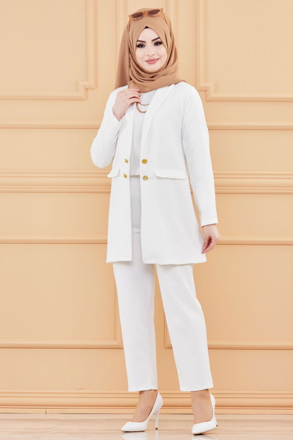 CEKET PANTOLON Beyaz - 3501