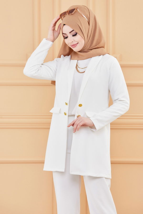 CEKET PANTOLON Beyaz - 3501